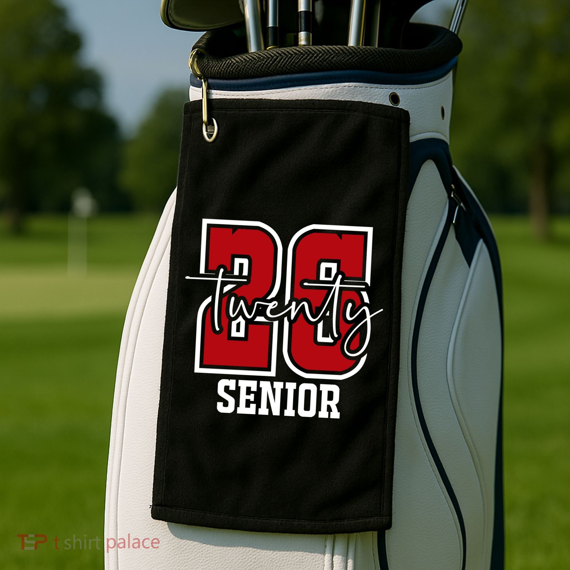 Senior 2026 Twenty 26 High School Graduate Merch Golf Towel