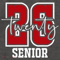 Senior 2026 Twenty 26 High School Graduate Merch Vector Backpack thumb 2