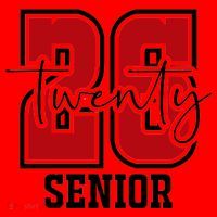 Senior 2026 Twenty 26 High School Graduate Merch Santa Hat thumb 1