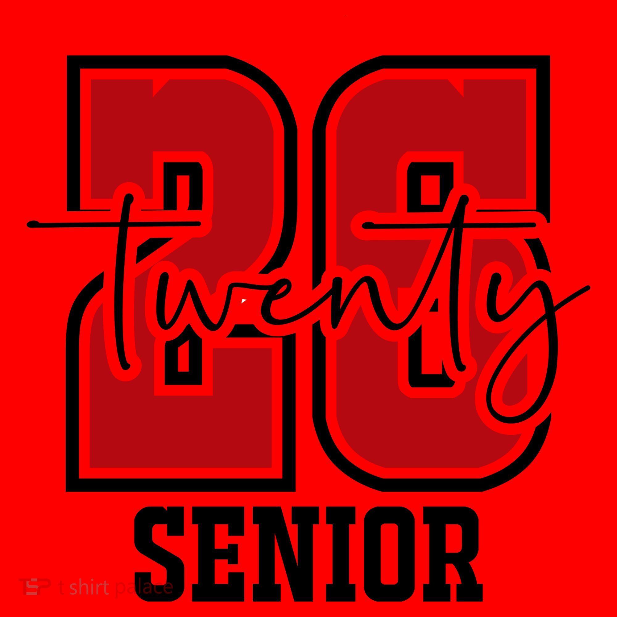 Senior 2026 Twenty 26 High School Graduate Merch Santa Hat