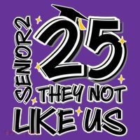 Senior 25 They Aren’T Like Us Graduation T-Shirt thumb 7