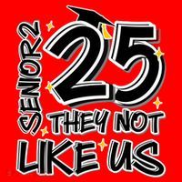 Senior 25 They Aren’T Like Us Graduation Santa Hat thumb 1
