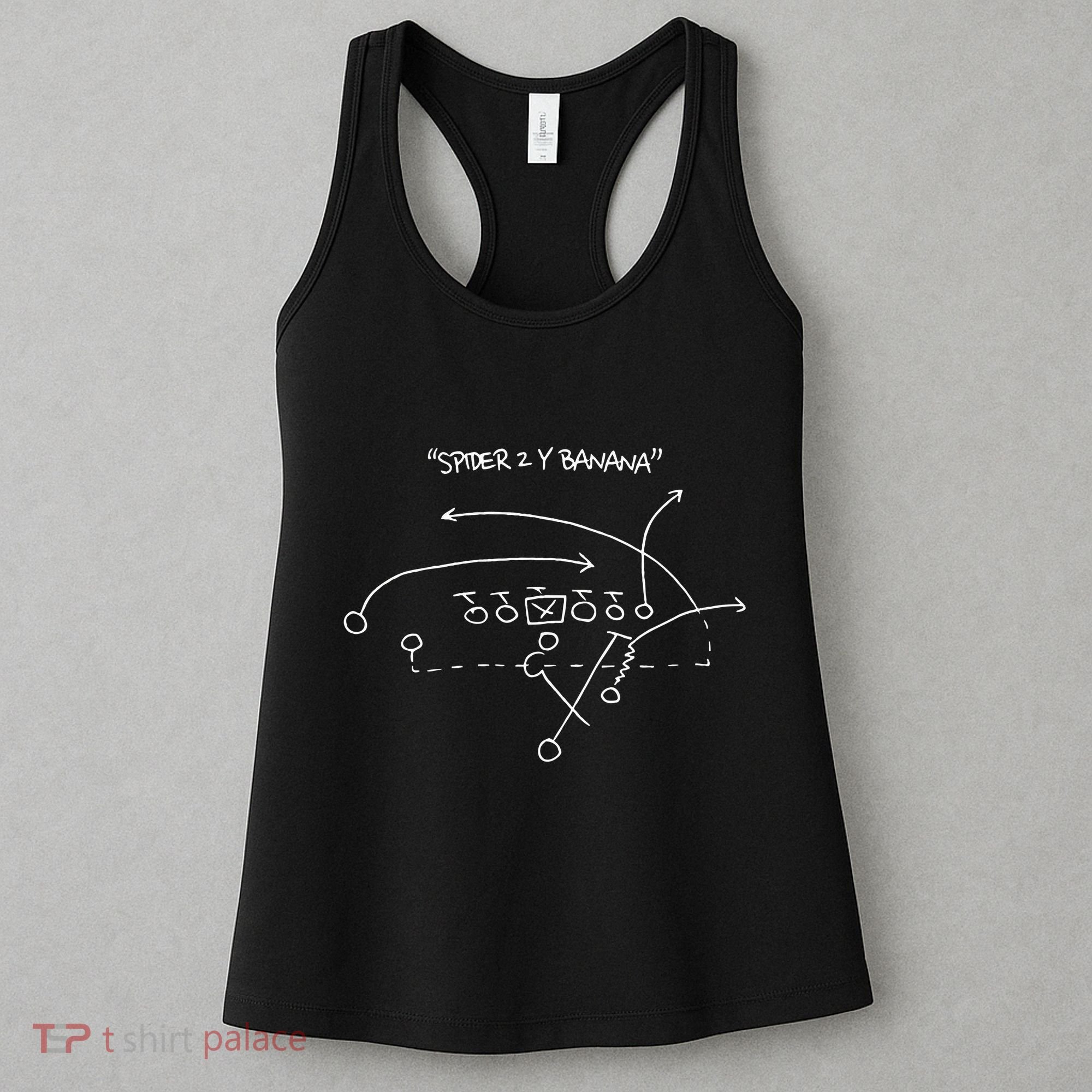 Spider 2 Y Banana Football Playing Strategy Football Lovers Women's Tank Top