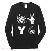 Spider 2 Y Banana Funny Football Lover Player Long Sleeve Shirt thumb 0