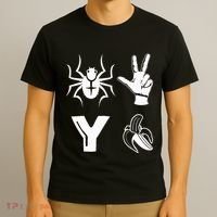 Spider 2 Y Banana Funny Football Lover Player T-Shirt thumb 3