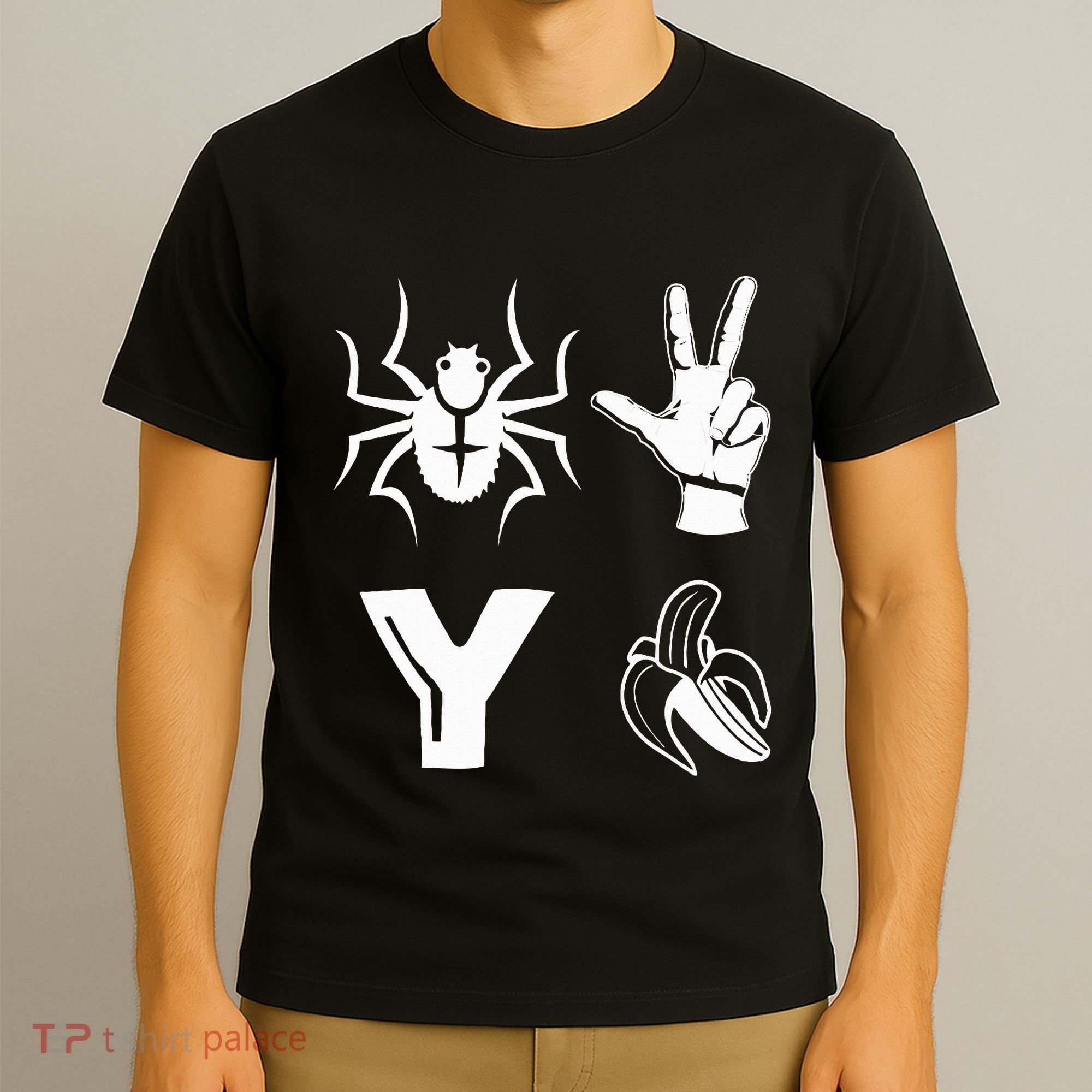 Spider 2 Y Banana Funny Football Lover Player T-Shirt