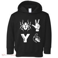 Spider 2 Y Banana Funny Football Lover Player Toddler Hoodie thumb 0