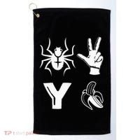 Spider 2 Y Banana Funny Football Lover Player Golf Towel thumb 0