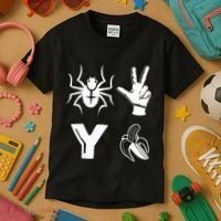 Spider 2 Y Banana Funny Football Lover Player Kids T-Shirt thumb 3