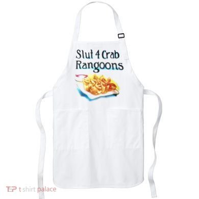 Slut 4 Crab Rangoons Apron