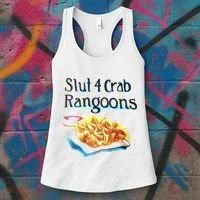 Slut 4 Crab Rangoons Women's Tank Top thumb 3