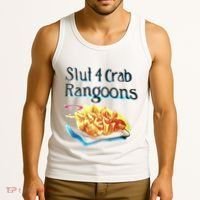 Slut 4 Crab Rangoons Tank Top thumb 3