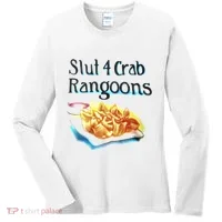 Slut 4 Crab Rangoons Women's Long Sleeve Shirt thumb 0