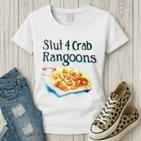 Slut 4 Crab Rangoons Women's T-Shirt thumb 3