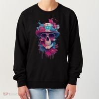 Skull 4th Of July Uncle Sam Skull American Flag Patriotic Meaningful Gift Women's Sweatshirt thumb 0