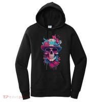Skull 4th Of July Uncle Sam Skull American Flag Patriotic Meaningful Gift Women's Hoodie thumb 0