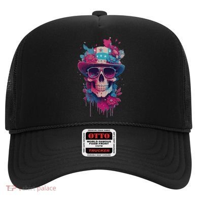 Skull 4th Of July Uncle Sam Skull American Flag Patriotic Meaningful Gift Hat