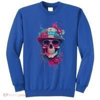 Skull 4th Of July Uncle Sam Skull American Flag Patriotic Meaningful Gift Sweatshirt thumb 0