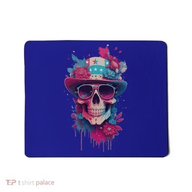 Skull 4th Of July Uncle Sam Skull American Flag Patriotic Meaningful Gift Mousepad