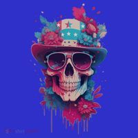 Skull 4th Of July Uncle Sam Skull American Flag Patriotic Meaningful Gift Women's Tank Top thumb 5