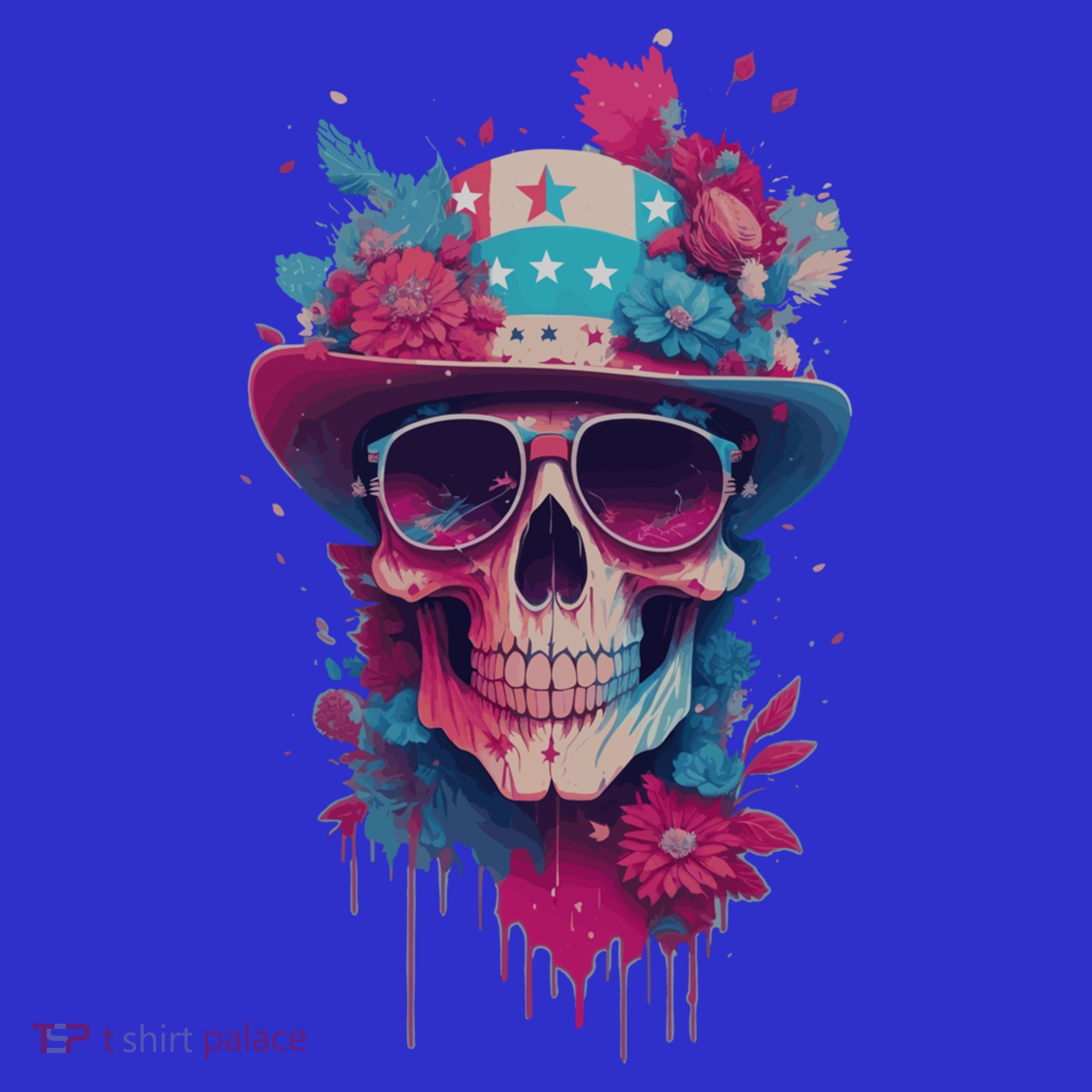 Skull 4th Of July Uncle Sam Skull American Flag Patriotic Meaningful Gift Women's Tank Top