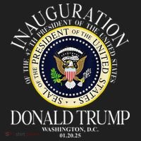 Seal 47th President Inauguration Day Donald Trump 2025 Kids Plaid Pajama Set thumb 2