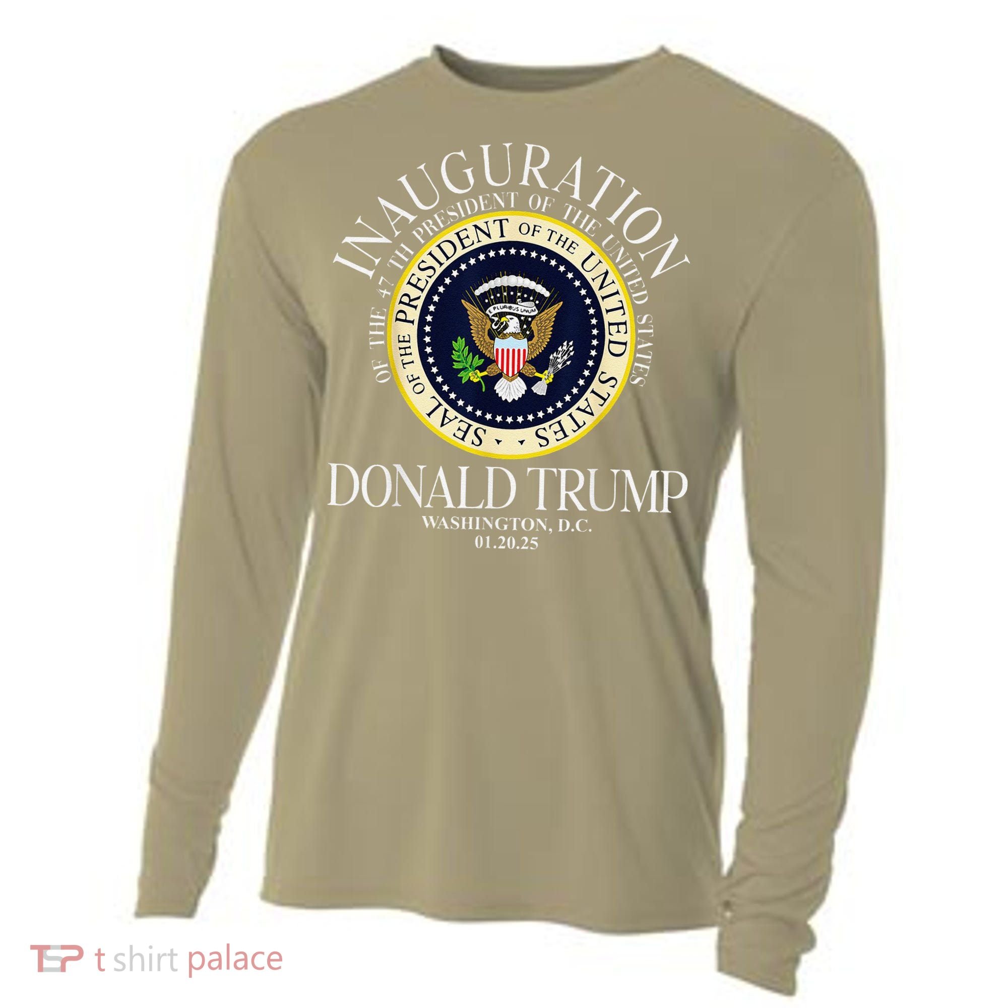 Seal 47th President Inauguration Day Donald Trump 2025 Cooling Performance Long Sleeve Crew