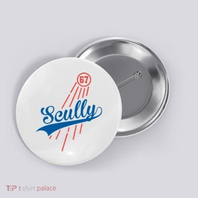 Scully 67 Baseball Button