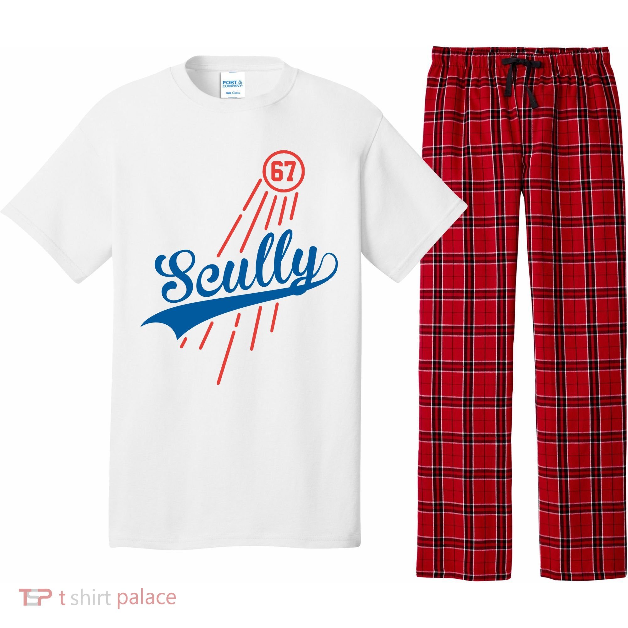 Scully 67 Baseball Pajama Set