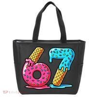 Sweet 67 Dessert Themed Ice Cream Drip 6-7 Meme Tote Bag thumb 0