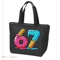 Sweet 67 Dessert Themed Ice Cream Drip 6-7 Meme Tote Bag thumb 3