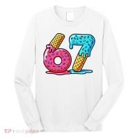 Sweet 67 Dessert Themed Ice Cream Drip 6-7 Meme Long Sleeve Shirt thumb 0