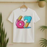Sweet 67 Dessert Themed Ice Cream Drip 6-7 Meme T-Shirt thumb 2