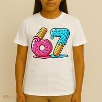Sweet 67 Dessert Themed Ice Cream Drip 6-7 Meme T-Shirt thumb 4