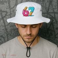 Sweet 67 Dessert Themed Ice Cream Drip 6-7 Meme Bucket Hat thumb 2