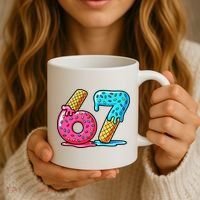 Sweet 67 Dessert Themed Ice Cream Drip 6-7 Meme Coffee Mug thumb 3