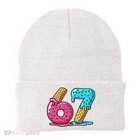 Sweet 67 Dessert Themed Ice Cream Drip 6-7 Meme Beanie thumb 0