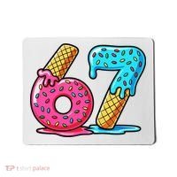 Sweet 67 Dessert Themed Ice Cream Drip 6-7 Meme Mousepad thumb 0
