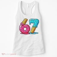 Sweet 67 Dessert Themed Ice Cream Drip 6-7 Meme Women's Tank Top thumb 0