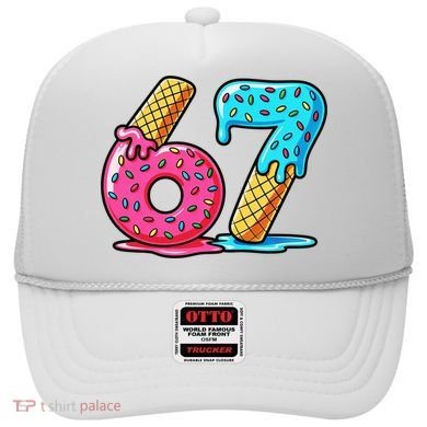 Sweet 67 Dessert Themed Ice Cream Drip 6-7 Meme Hat