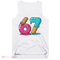 Sweet 67 Dessert Themed Ice Cream Drip 6-7 Meme Tank Top thumb 0