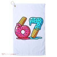 Sweet 67 Dessert Themed Ice Cream Drip 6-7 Meme Golf Towel thumb 0