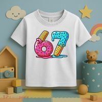 Sweet 67 Dessert Themed Ice Cream Drip 6-7 Meme Toddler T-Shirt thumb 3
