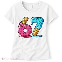 Sweet 67 Dessert Themed Ice Cream Drip 6-7 Meme Women's T-Shirt thumb 0