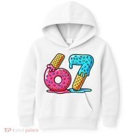 Sweet 67 Dessert Themed Ice Cream Drip 6-7 Meme Kids Hoodie thumb 0