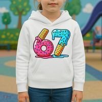 Sweet 67 Dessert Themed Ice Cream Drip 6-7 Meme Kids Hoodie thumb 3