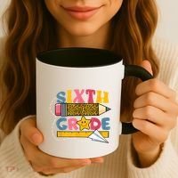 Sixth 6Th Grade Teacher Leopard Back To School Gift Coffee Mug thumb 3