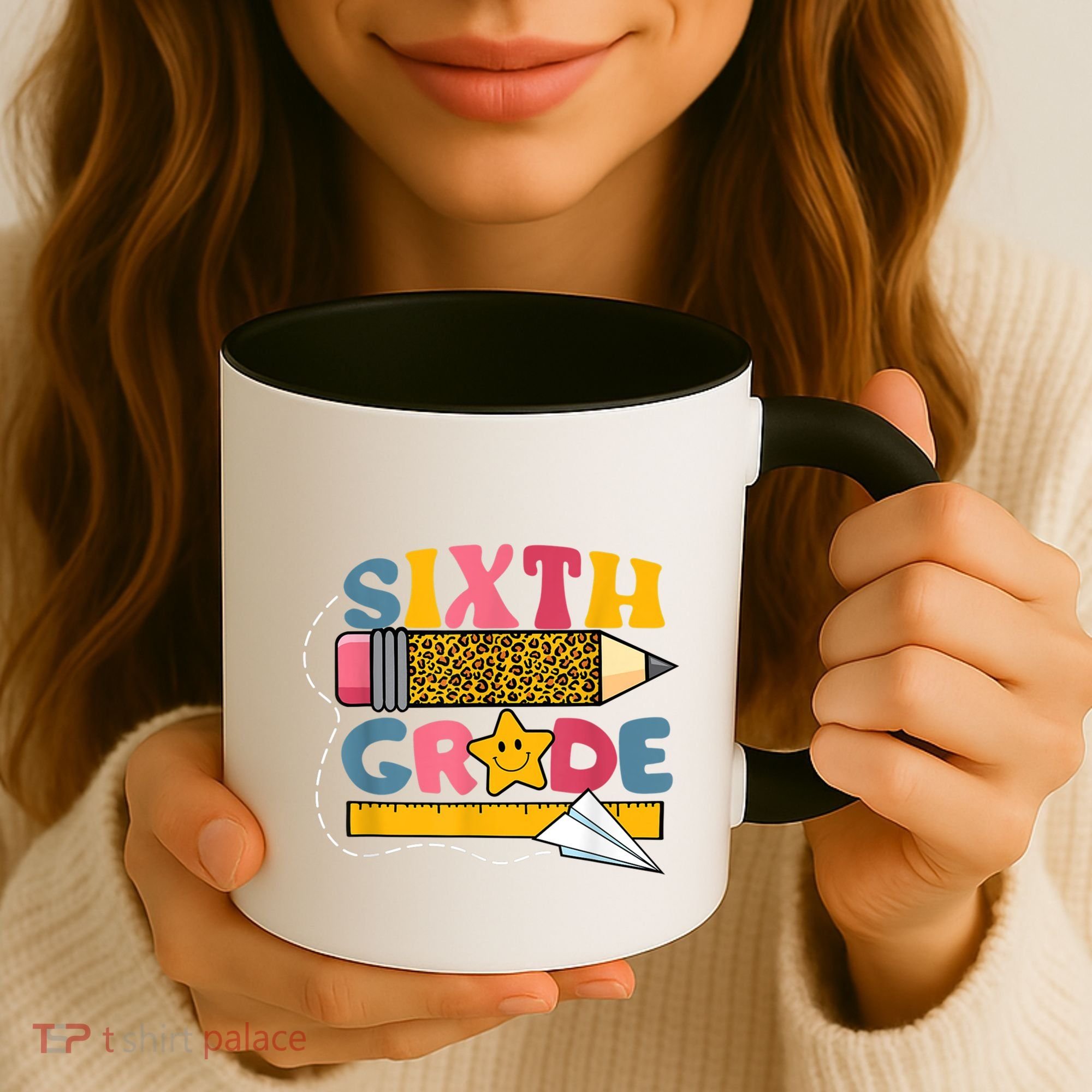 Sixth 6Th Grade Teacher Leopard Back To School Gift Coffee Mug