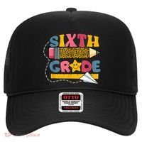 Sixth 6Th Grade Teacher Leopard Back To School Gift Hat thumb 0