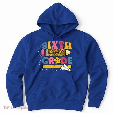 Sixth 6Th Grade Teacher Leopard Back To School Gift Hoodie